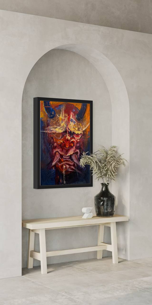 Framed Alba artwork in a private interior